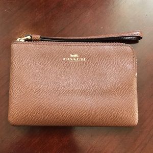 Brown Coach Wristlet